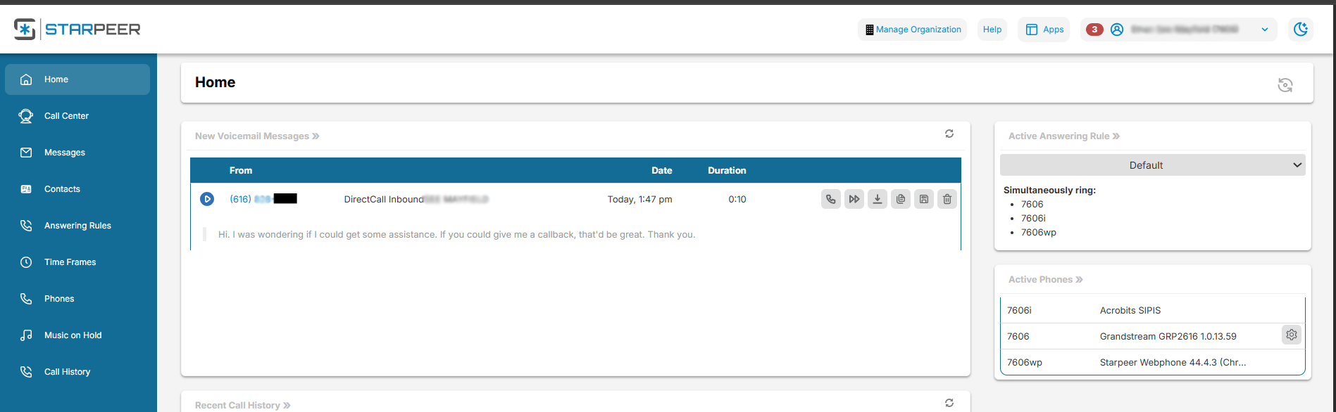 Voicemail Transcription